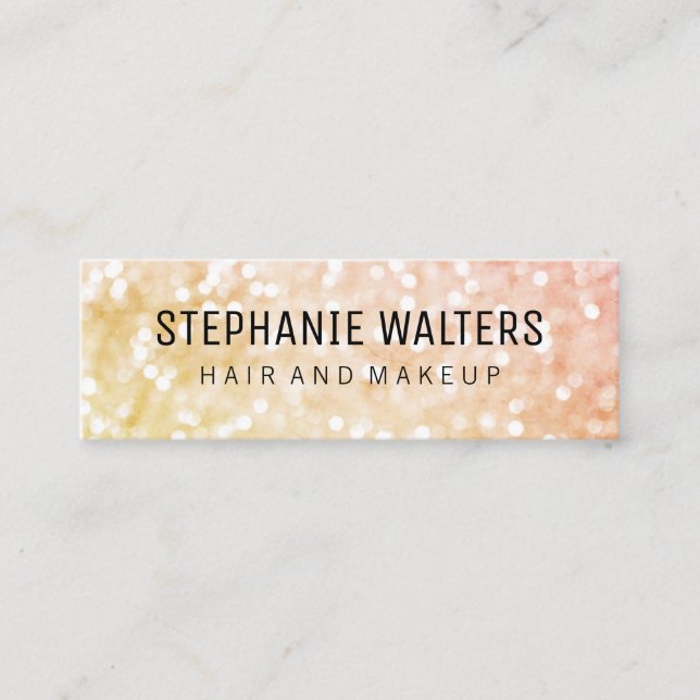 Glamour Hair and Makeup Mini Visitenkarte (Vorderseite)