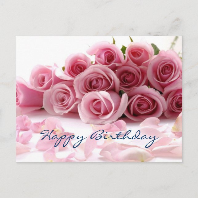 Glamour Happy Birthday Postkarte (Vorderseite)