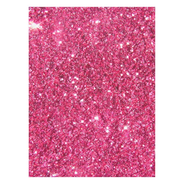 Glamour-heißes Rosa-Glitzer Tischdecke (Vorderseite)