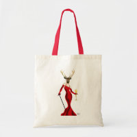 Glamour Hirsch in Rot