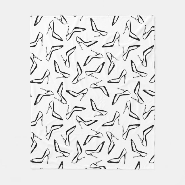 Glamour Hoch Heels Handgezogen Fleecedecke (Vorderseite)