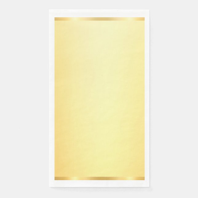 Glamour Imitate Gold Moderne Blank Template Serviette (Vorderseite)