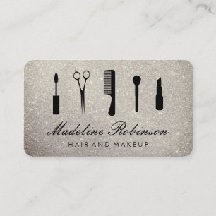 Glamour Kit mit elegantem Glitzer Visitenkarte