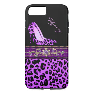 Glamour Lila Jaguar Print iPhone 7 Plus Fall Case-Mate iPhone Hülle