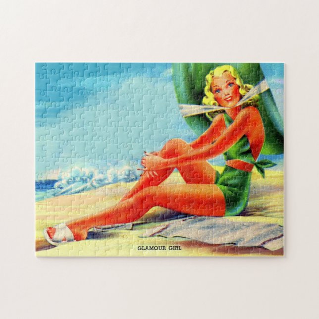 Glamour-Mädchen der 40er Jahre Puzzle (Horizontal)