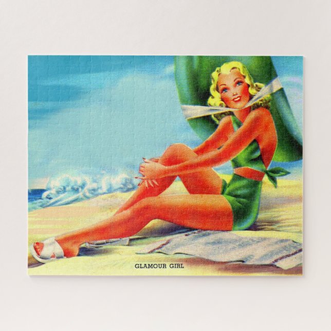 Glamour-Mädchen der 40er Jahre Puzzle (Horizontal)