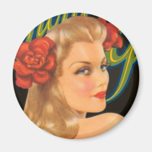 Glamour-Mädchen Magnet