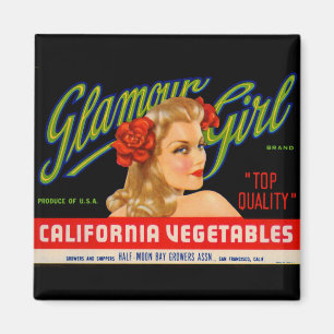 Glamour-Mädchen Magnet