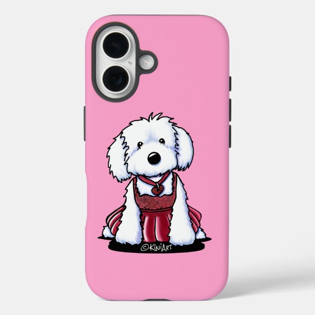 Glamour Maltese Dog iPhone Case (Rückseite)