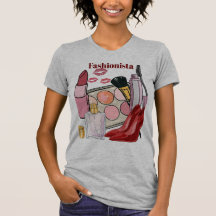Glamour-Mode, Make-up-Essentials T-Shirt für sie