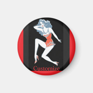 Glamour Model Posing Thunder_Cove Magnet
