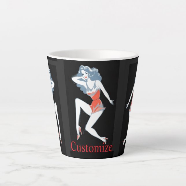 Glamour Model Posing Thunder_Cove Milchtasse (Vorderseite)