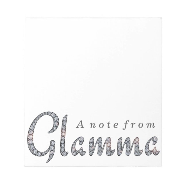 Glamour Notizblock (Vorderseite)