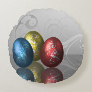 Glamour Ostereier - Rundkissen Rundes Kissen