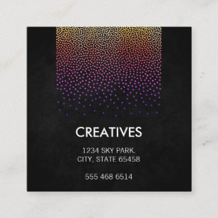 Glamour Pattern Quadratische Visitenkarte