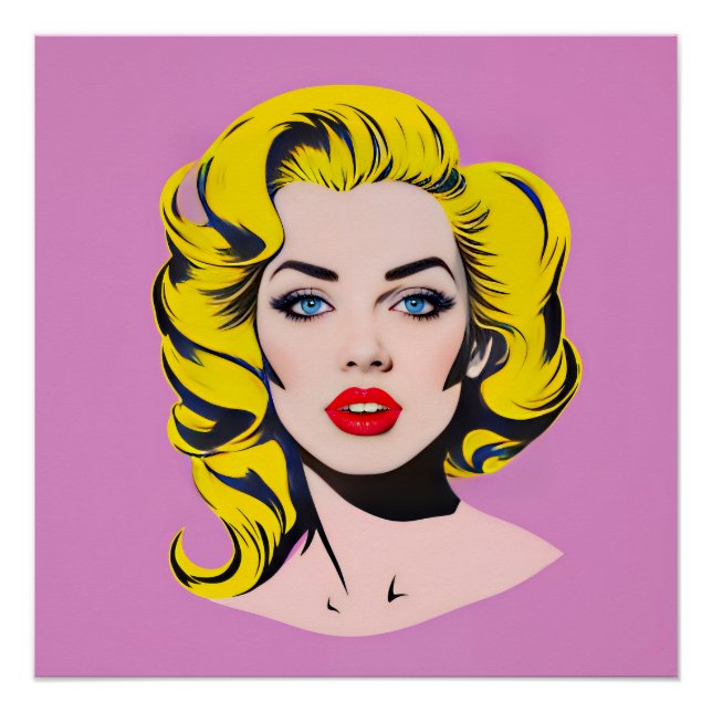 Glamour Pop Art Poster (Vorderseite)