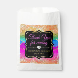 Glamour Regenbogen Alkohol Tinte Agate Geburtstag Geschenktütchen