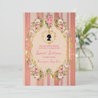 Glamour Regency Era 16 . Geburtstag Einladung