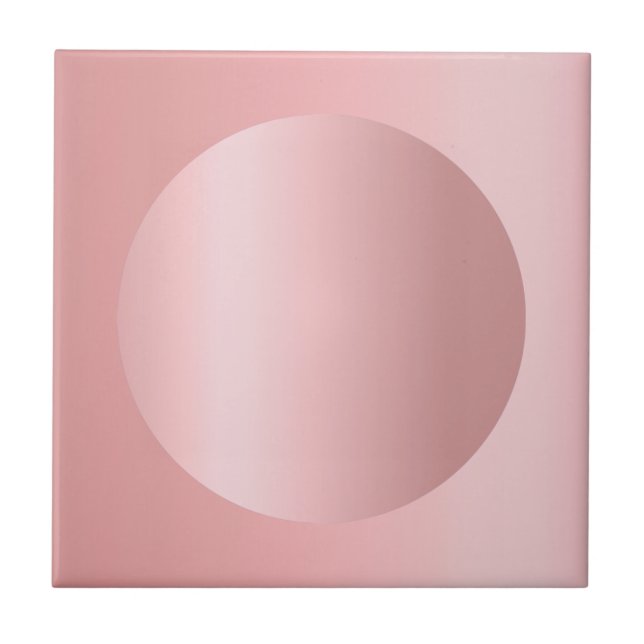 Glamour Rose Gold anpassbare Image Template Fliese (Vorderseite)