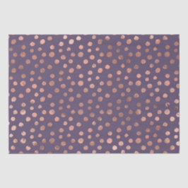 Glamour Rose Gold Foil und Lavendel Art Dots Seidenpapier