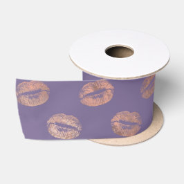 Glamour Rose Gold Found Lavendel Lips Satinband