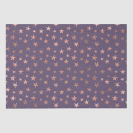 Glamour Rose Gold Found Lavendel Stars Seidenpapier