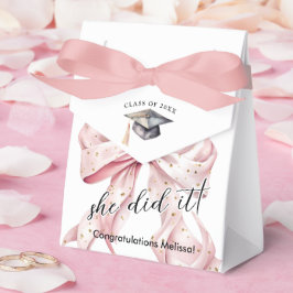 Glamour Rosegold Bow Abschluss Geschenkschachtel