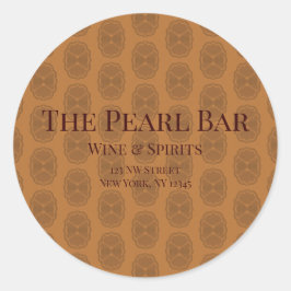 Glamour Runder Aufkleber