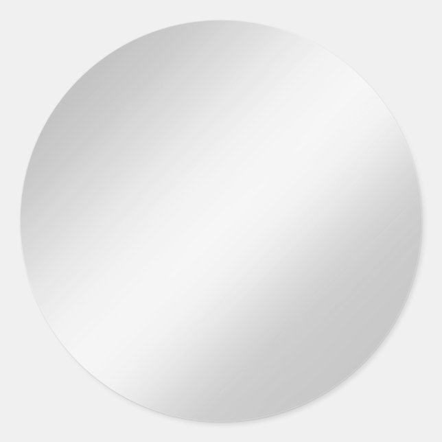 Glamour Silver Gray Blank Elegante Chic Stickers (Vorderseite)