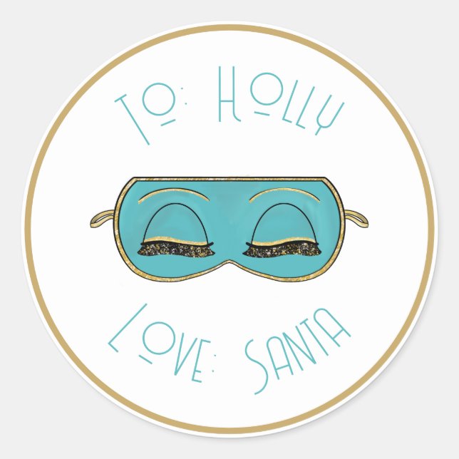 Glamour Sleep Mask New York City Girl Stickers (Vorderseite)