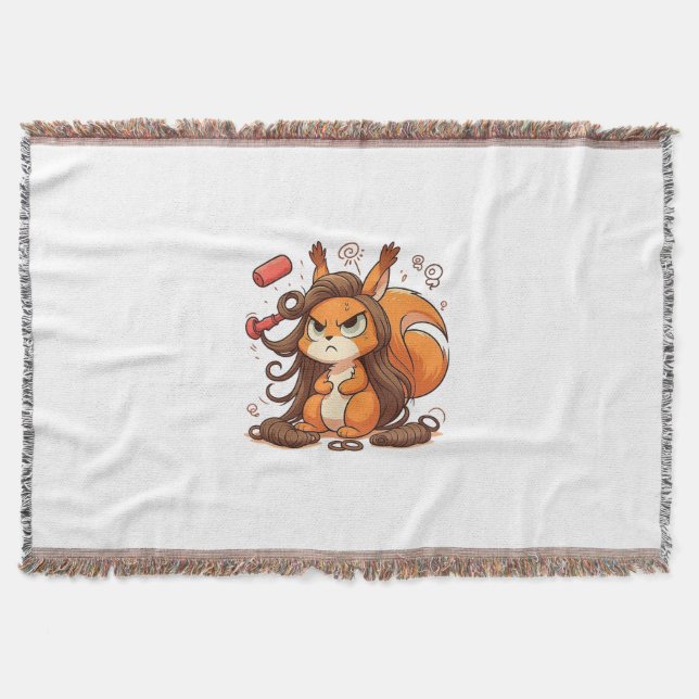 Glamour Squirrel Hair Day Decke (Vorderseite)