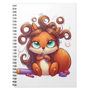 Glamour Squirrel Hair Day Notizblock