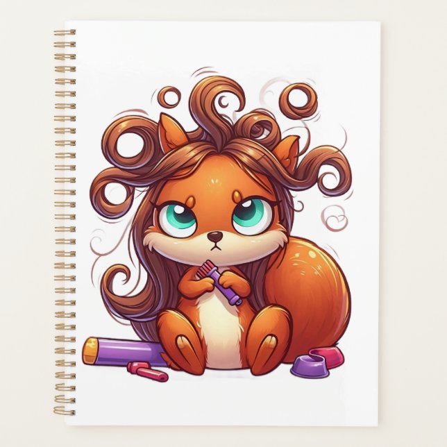 Glamour Squirrel Hair Day Planer (Vorderseite)
