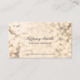 Glamour-Visitenkarten mit goldfarbenem Hintergrund Visitenkarte