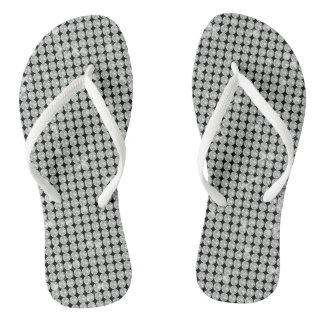Glamour White Diamond Flip Flops