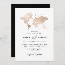Glamour World Map | Elegante Hochzeit zum Thema Re