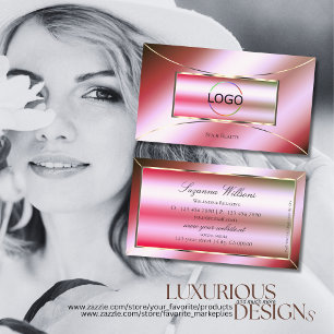 Glamourös glamourös glamourös pinkfarbenes Grün mi Visitenkarte