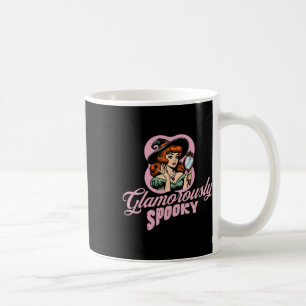 Glamourös-spooky Vintage-Hexe Retro-Halloween C Kaffeetasse