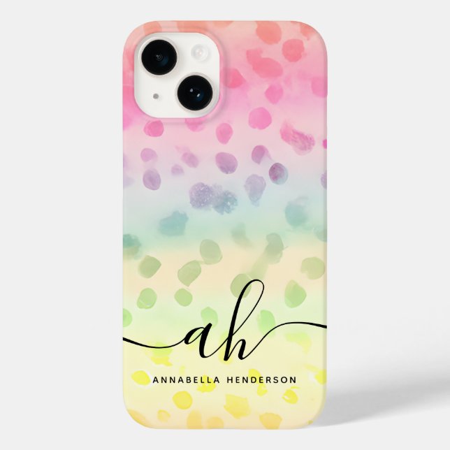 Glamouröse Aquarelltöne geben einen strahlenden Fa Case-Mate iPhone Hülle (Rückseite)