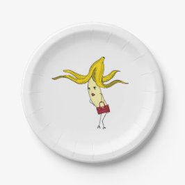 Glamouröse Banane, Bananen-Thema Pappteller