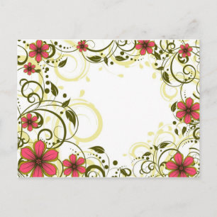 Glamouröse Blume Postkarte