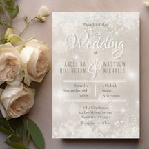 Glamouröse Champagner Glitter Luxus Hochzeit
