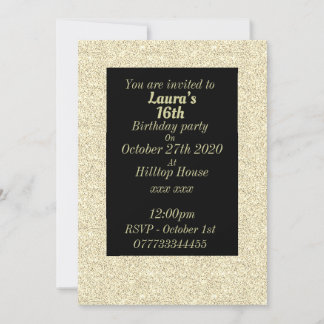 Glamouröse Einladungen zu personalisierten Geburts