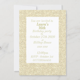 Glamouröse Einladungen zu personalisierten Geburts