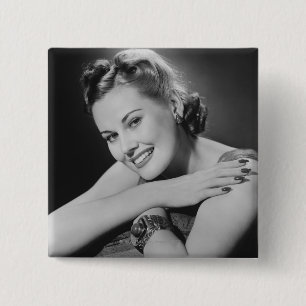 Glamouröse Frau Button