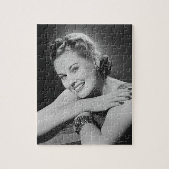 Glamouröse Frau Puzzle (Vertikal)