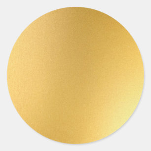 Glamouröse leere Vorlage Elegant Faux Gold Chic Runder Aufkleber