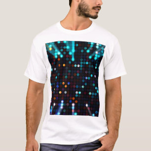 Glamouröse Lichter: Abstraktes Modewappenpapier T-Shirt