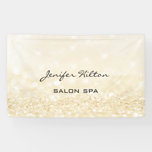 Glamouröse moderne schicke Imitate Goldglanz Banner (Horizontal)