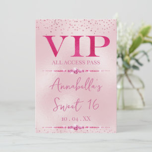 Glamouröse rosa Diamanten VIP Einladung